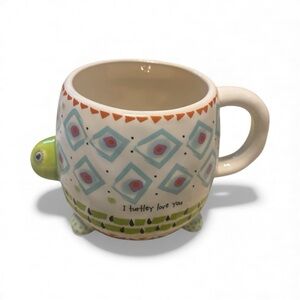 NATURAL LIFE Turtle Love Ceramic Mug - Says I turtley love you!